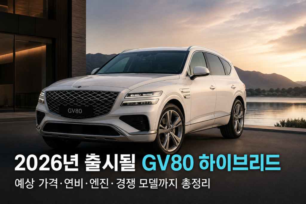 제네시스 GV80 하이브리드 출시예정